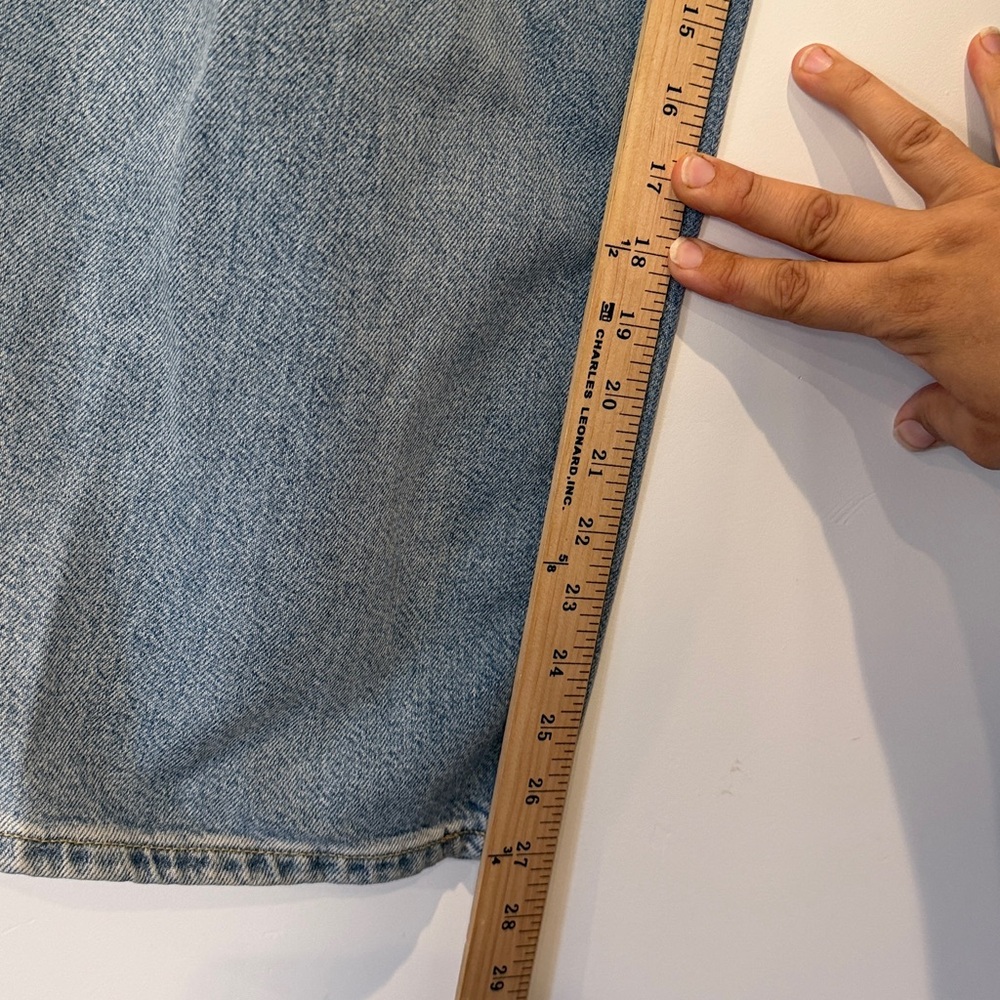 Gap Baggy Mid Rise Wide Leg Jeans Light Wash Size 28 - Picture 4 of 7